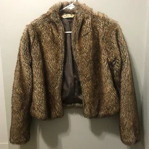 Hollister Faux Fur Jacket Coat